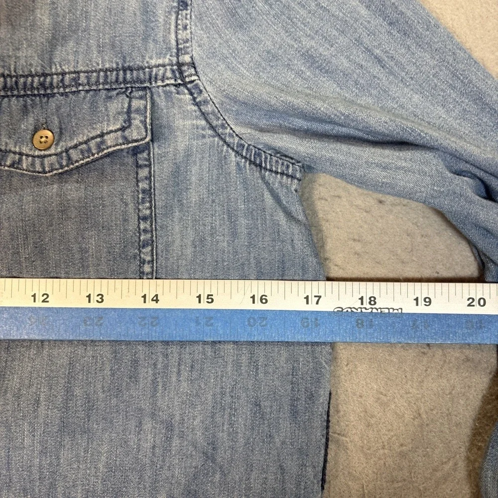 GAP Kids Denim Jean Shirt Dress Long Sleeve Button Front Pockets Blue Size XXL